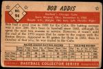 1953 Bowman #94  Bob Addis  Back Thumbnail
