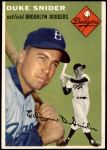 1954 Richie Ashburn Topps Baseball Card 45 TC 