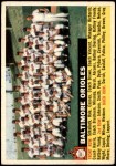 1956 Topps #100 LFT Orioles Team Front Thumbnail