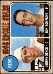 1968 Topps #247 - Johnny Bench / Ron Tompkins Reds Rookies Front Thumbnail