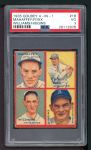 1935 Goudey 4-in-1  Jimmie Foxx / Pinky Higgins / Roy Mahaffey / Dibrell Williams  Front Thumbnail