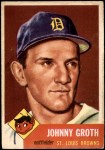 1953 Topps #36  Johnny Groth  Front Thumbnail