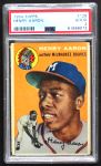 1954 Topps #128 Hank Aaron Front Thumbnail