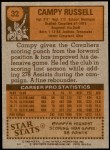 1978 Topps #32  Campy Russell  Back Thumbnail