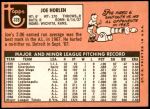 1969 Topps #328  Joe Horlen  Back Thumbnail