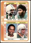 1978 Topps #519   -  Clark Gaines / Wesley Walker / Burgess Owens / Joe Klecko Jets Leaders & Checklist Front Thumbnail