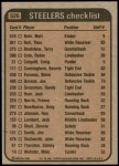 1981 Topps #526   -  Franco Harris / Theo Bell / Donnie Shell / L.C. Greenwood Steelers Leaders & Checklist Back Thumbnail