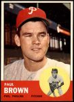 1963 Topps #478  Paul Brown  Front Thumbnail
