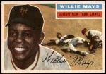 1956 Topps #130 GRY Willie Mays  Front Thumbnail