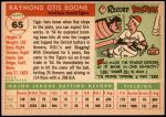 1955 Topps #65  Ray Boone  Back Thumbnail
