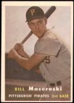 1957 Topps #24 Bill Mazeroski Front Thumbnail