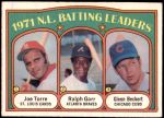 1972 O-Pee-Chee #85   -  Glenn Beckert / Ralph Garr / Joe Torre NL Batting Leaders  Front Thumbnail