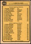 1974 O-Pee-Chee #202   -  Reggie Jackson / Willie Stargell HR Leaders Back Thumbnail