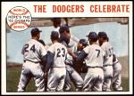 1964 Topps #140   1963 World Series Summary - The Dodgers Celebrate Front Thumbnail