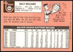 1969 Topps #450  Billy Williams  Back Thumbnail
