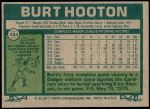 1977 Topps #484  Burt Hooton  Back Thumbnail
