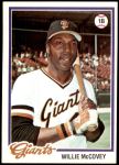 1978 Topps #34  Willie McCovey  Front Thumbnail
