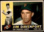 1960 Topps #154  Jim Davenport  Front Thumbnail