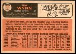 1966 Topps #520  Jim Wynn  Back Thumbnail