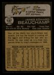 1973 Topps #137  Jim Beauchamp  Back Thumbnail