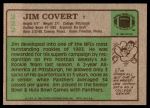 1984 Topps #222  Jim Covert  Back Thumbnail