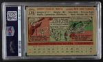 1956 Topps #135 GRY Mickey Mantle Back Thumbnail
