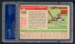 1955 Topps #138 Ray Herbert Back Thumbnail