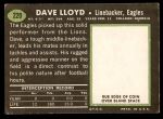 1969 Topps #220  Dave Lloyd  Back Thumbnail