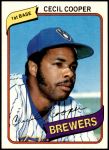 1980 Topps #95  Cecil Cooper  Front Thumbnail