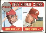 1969 Topps #206   -  Larry Hisle / Barry Lersch Phillies Rookies Front Thumbnail