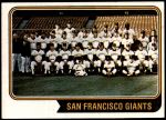 1974 Topps #281   Giants Team Front Thumbnail