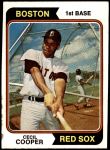 1974 Topps #523  Cecil Cooper  Front Thumbnail