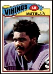 1977 Topps #84  Matt Blair  Front Thumbnail