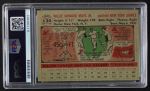 1956 Topps #130 GRY Willie Mays Back Thumbnail