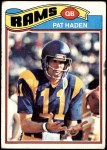 1977 Topps #18  Pat Haden  Front Thumbnail