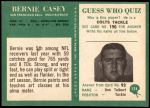 1966 Philadelphia #174  Bernie Casey  Back Thumbnail