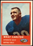 1963 Fleer #25  Wray Carlton  Front Thumbnail