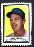 1962 Topps Stamps  Gus Bell  Front Thumbnail
