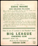 1933 Goudey #180  Eddie Moore  Back Thumbnail