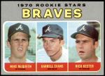 1970 Topps #621   -  Darrell Evans / Mike McQueen / Rick Kester Braves Rookies Front Thumbnail