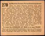1938 Horrors of War #270   Jap Machine-Gunners Pursue Swimming Airman Back Thumbnail