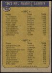 1974 Topps #328   -  O.J. Simpson / John Brockington  Rushing Leaders Back Thumbnail