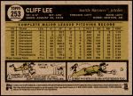 2010 Topps Heritage #253  Cliff Lee  Back Thumbnail