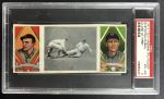 1912 T202 Hassan   -  Neal Ball / George Stovall Close at First  Front Thumbnail