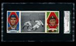 1912 T202 Hassan   -  Ty Cobb / George Moriarty Good Play At Third  Front Thumbnail