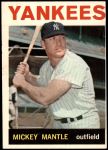 1964 Topps #50 Mickey Mantle Front Thumbnail