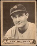 1940 Play Ball #182  Bill Knickerbocker  Front Thumbnail
