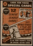 1972 Topps #52   -  Harmon Killebrew In Action Back Thumbnail