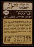 1973 Topps #367  Burt Hooton  Back Thumbnail