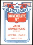 1991 Topps Stadium Club #510  Jack Armstrong  Back Thumbnail